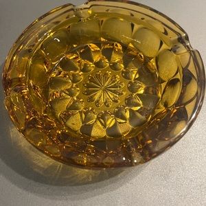 Vintage Amber Ashtray